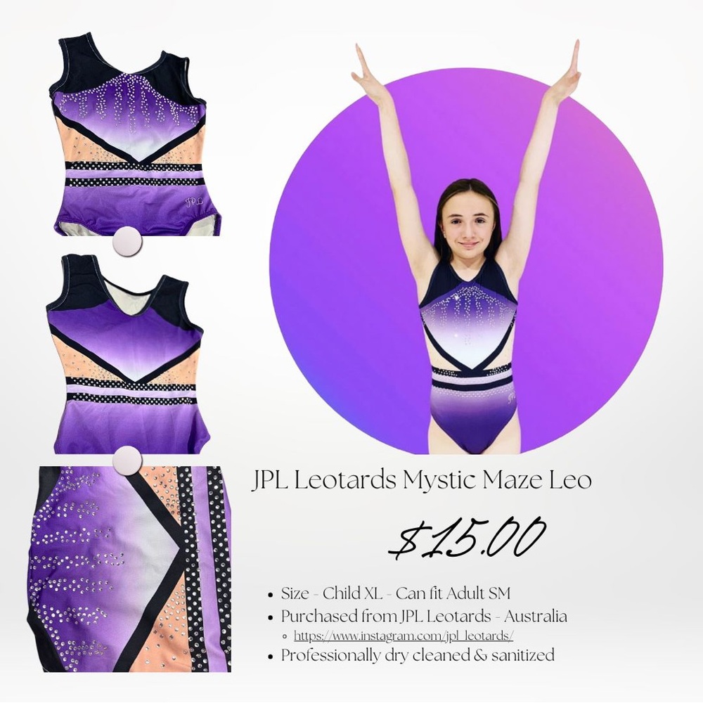 💜💎 JPL Mystic Maze Leotard - Lightly Used, $15.00 (Originally $65.00) 💎💜
